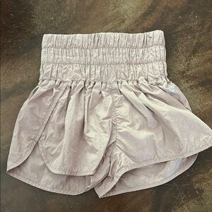 Free People Movement Women's Light Pink Rose Elastic Waist Shorts size XS